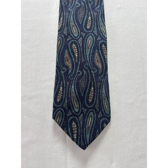 J.Z. Richards Nordstrom Mens Paisley 100‎ % Silk Tie - Picture 1 of 4